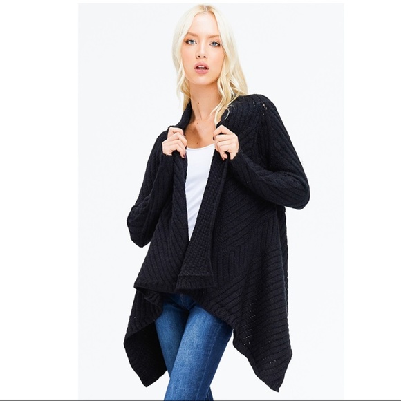 NWT Kerisma Chunky Knit Waterfall Cardigan, Size M/L - Picture 3 of 7